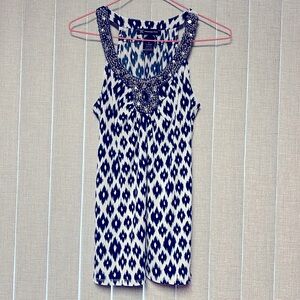 Very good condition I.N.C. top blue beading at top small